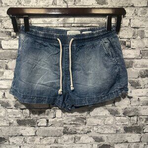 EUC Re Generation By Celebrity Pink Acid Wash Jean Shorts w/ Draw Cord Size M